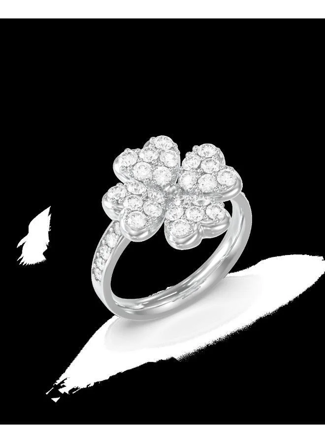 جس Lucky Charm Pave Ring